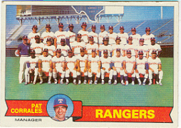 1979 Topps Baseball Cards      499     Texas Rangers CL/Pat Corrrales